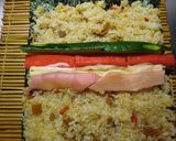 新生姜入り混ぜご飯の太巻き作り方2写真