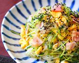 簡単ヘルシー♪豆苗と春雨の卵炒め作り方8写真