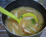 ★ごま香る白菜とさつま揚げのみそ汁★作り方4写真