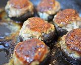 簡単!チーズがとろけるしいたけハンバーグ作り方9写真