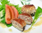 簡単!チーズがとろけるしいたけハンバーグ作り方10写真