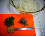 ＊大葉の香り♪胡麻入り塩昆布のおにぎり＊作り方1写真