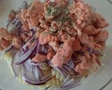 レモン風味のサーモンサラダ作り方5写真