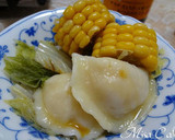 とうもろこしと水餃子と白菜鍋作り方3写真