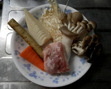 秋！鶏ごぼうきのこの炊き込みご飯作り方3写真