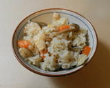 秋！鶏ごぼうきのこの炊き込みご飯作り方9写真