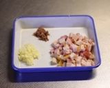 パリパリ春菊とベーコンのサラダ。作り方4写真
