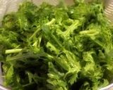 パリパリ春菊とベーコンのサラダ。作り方3写真