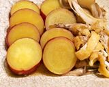 さつまいもと舞茸の煮物作り方5写真