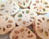 三度豆の食感満点☆蓮根のはさみ揚げ作り方6写真