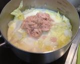 白菜の豆乳あんかけ【幼児食にも】作り方2写真