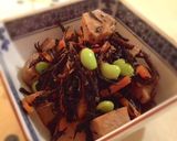 里芋入りで立派なおかず＊ひじきの煮物作り方5写真