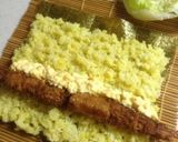 ソースで食べる！海老フライ巻き寿司作り方2写真