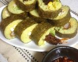ソースで食べる！海老フライ巻き寿司作り方3写真