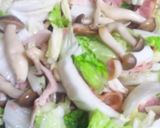 白菜とベーコンとしめじのクリームスープ作り方4写真