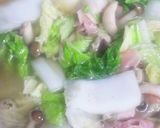 白菜とベーコンとしめじのクリームスープ作り方5写真
