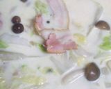 白菜とベーコンとしめじのクリームスープ作り方6写真