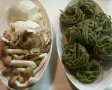かぶと牛肉のクリー厶フィットチーネパスタ作り方1写真