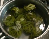 かぶと牛肉のクリー厶フィットチーネパスタ作り方5写真