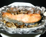 鮭としめじのバタートースター焼き作り方4写真