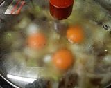 すき焼きのタレで★牛肉、白菜の卵煮丼作り方5写真