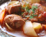 大人味♪柔らか肉✿赤ワイントマトシチュー作り方10写真