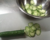 ◆５分副菜　きゅうり＆らっきょの酢の物◆作り方1写真