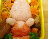 ノッポン弟のキャラ弁当（東京タワーキャラ作り方6写真