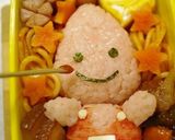 ノッポン弟のキャラ弁当（東京タワーキャラ作り方8写真