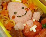 ノッポン弟のキャラ弁当（東京タワーキャラ作り方9写真