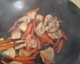 鶏皮とほうれん草炒め作り方3写真