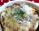 茄子とミートソースのミルフィーユ焼き作り方5写真