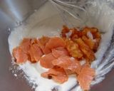 *柿とスモークサーモンのチーズ白和え*作り方4写真