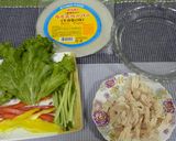 ＊ジューシー蒸し鶏でカラフル生春巻き＊作り方2写真