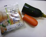 あおさ風味・かぼちゃとちくわのかき揚げ作り方1写真
