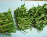 水菜とわかめのからし和え作り方1写真