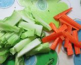 ＊ブロッコリーの茎の炒め物＊作り方1写真
