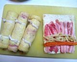 切干大根と豚バラの薄揚げ巻き作り方2写真