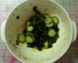すり胡麻入り＊胡瓜とワカメの酢味噌和え作り方2写真
