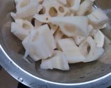 蓮根と鶏肉のきんぴら作り方1写真