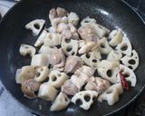 蓮根と鶏肉のきんぴら作り方3写真