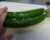 キューカンバサラダ作り方1写真
