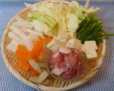 パパのピリ辛みそ鍋作り方1写真