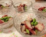 たこと枝豆のドレッシング和え＊作り方2写真
