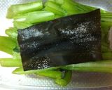 シャカシャカして作る☆かぶの茎☆一夜漬け作り方2写真