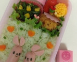 簡単☆魚肉ソーセージでうさぎ＊キャラ弁作り方3写真