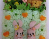簡単☆魚肉ソーセージでうさぎ＊キャラ弁作り方4写真