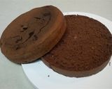 濃厚☆チョコバタークリームケーキ(桃)作り方3写真