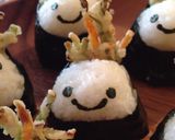 キャラ弁＊かき揚げ巻いたおにぎりちゃん作り方7写真