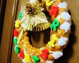 パンdeクリスマスリース(6つ編み)♪作り方23写真